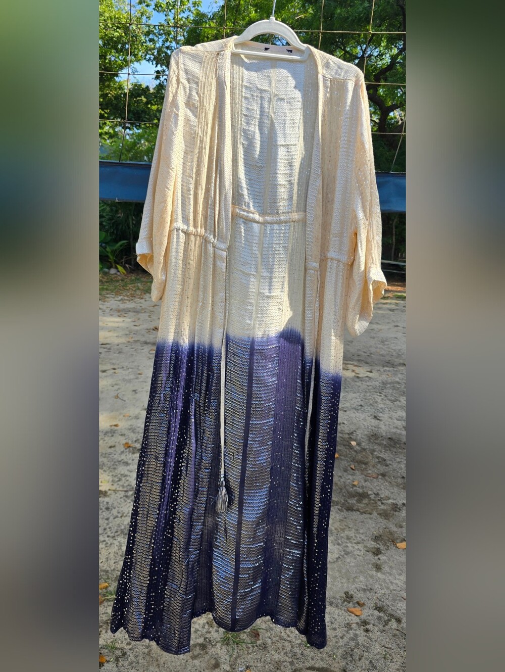 Ombre Beach Cover Up - Kimono, Bohemian Shimmer